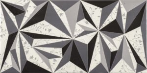 30X60 PİRAMİD SİYAH DEKOR