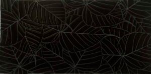 30x60 Yaprak Siyah Fon