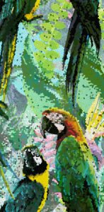 Paradise Parrot Papağan Mat Dekor