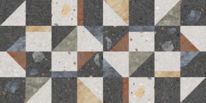 Terazzo Antrasit Geo Dekor 60x120